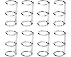 Dailygoods- Inbindringen Gegalvaniseerd Metaal - Herbruikbare Notebookringen - 3 Gaten - Losbladige Binding - Robuust Ontwerp - Superieure Functionali