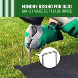 Anti-Roest Stalen Grondankers (25 Stuks) - Stevige Grondankers Voor Onkruidmat, Tuinmat, Schutting & Camping - 150 mm Lang, 25 mm Breed, Ø 3 mm — thumbnail 3
