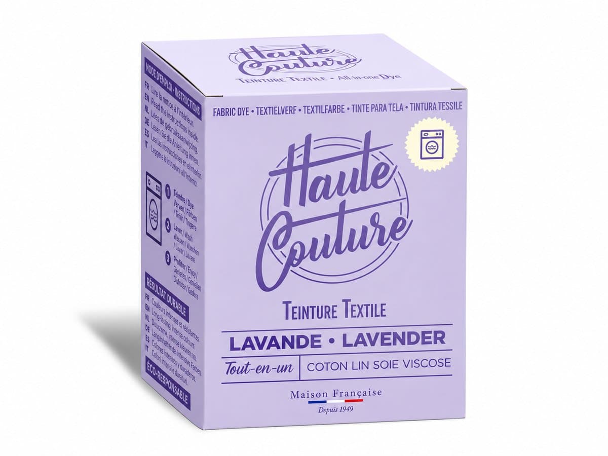 Haute Couture Textielverf 350 g – Lavendel – All-in-One Wasmachineverf — afbeelding 1