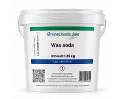 Online chemicalien - Wassoda - 1.25 kg - Natriumcarbonaat - Voor Was & Reiniging