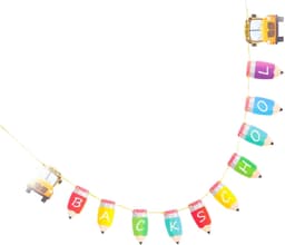 1set Back to School Banner Welkom Banner Voor Schoolfeesten Lange Versieringen Voor Klasaankomst Foto Eenvoudig Te Hangen Aanpasbaar Voor Schooldecoratie — thumbnail 1
