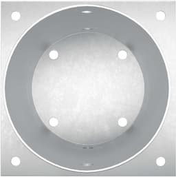 Set van 12 grondankers, rond, 18 x 18 x 15 cm, van verzinkt metaal, robuuste grondankers voor open haard, vuurschaal en tuinbouw — thumbnail 3