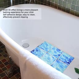 2set badkuipstickers antislip voor volwassenen 3D badkuipsticker waterdicht antislip badkuipsticker zelfklevende pvc-tegelsticker veiligheidsstickers voor zwembad — thumbnail 2