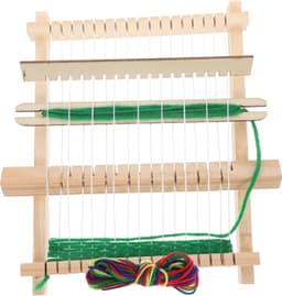 1set Houten Weefraam Draagbare Weefmachine Voor Beginners Handgemaakt Weefgereedschap Voor Creatieve Weefsels Ambachten Geschikt Voor Jongeren Volwassenen — thumbnail 1
