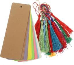 1set Handgemaakte Lege Boekenleggers Met Trosjes Graffiti Pagina Markers Voor Creatieve Kaarten Decoraties Gemengde Kleuren — thumbnail 1