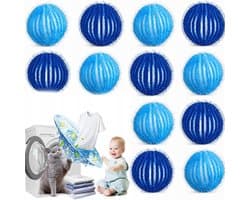 12x Wollen Wasballen - Pluisvrij & Anti-klit voor Wasmachine & Droger