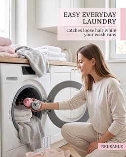 Wasbal voor wasmachine, 2 stuks, reinigingsballen, herbruikbaar, wasballen voor donsjassen, haarvanger, wasmachine voor kattenharen en hondenharen, voor kleding en huis — thumbnail 5