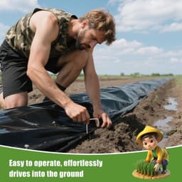 Grondankers - Verzinkt Staal - 110 Stuks - Stevige Haringen met Handschoenen - Voor Tuin en Buiten — thumbnail 5