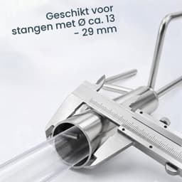 Parasolhouder van Roestvrij Staal, Grondanker met Grondpen — thumbnail 5