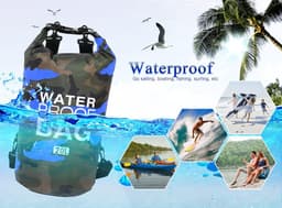 Pakzak, drijvende droogrugzak, strandtas, lichte droogzak voor strand, boottochten, vissen, kajakken, zwemmen, rafting, camping, 5 l, 10 l, 15 l, 20 l, 30 l — thumbnail 5