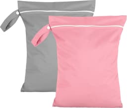 Wet Bag, 2 stuks, 40 x 30 cm, waterdicht, herbruikbaar, voor baby's, zwemmen, reizen, luiers, badpakken, vuile waszak - ShopVlot — thumbnail 1