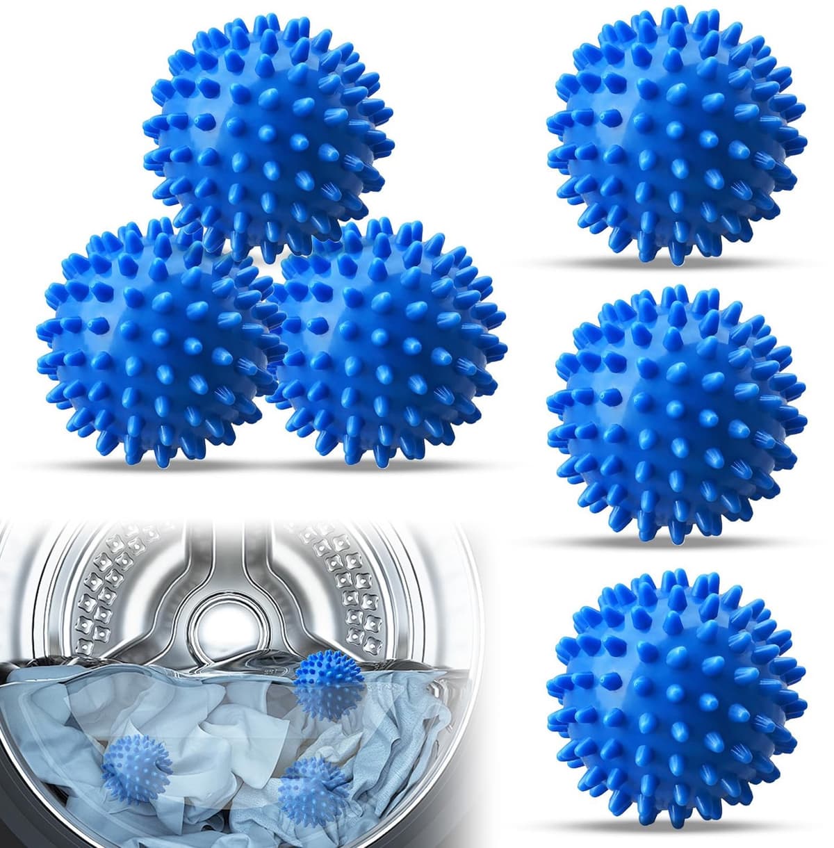Herbruikbare Droogballen voor Wasmachine 6 Stuks — afbeelding 1