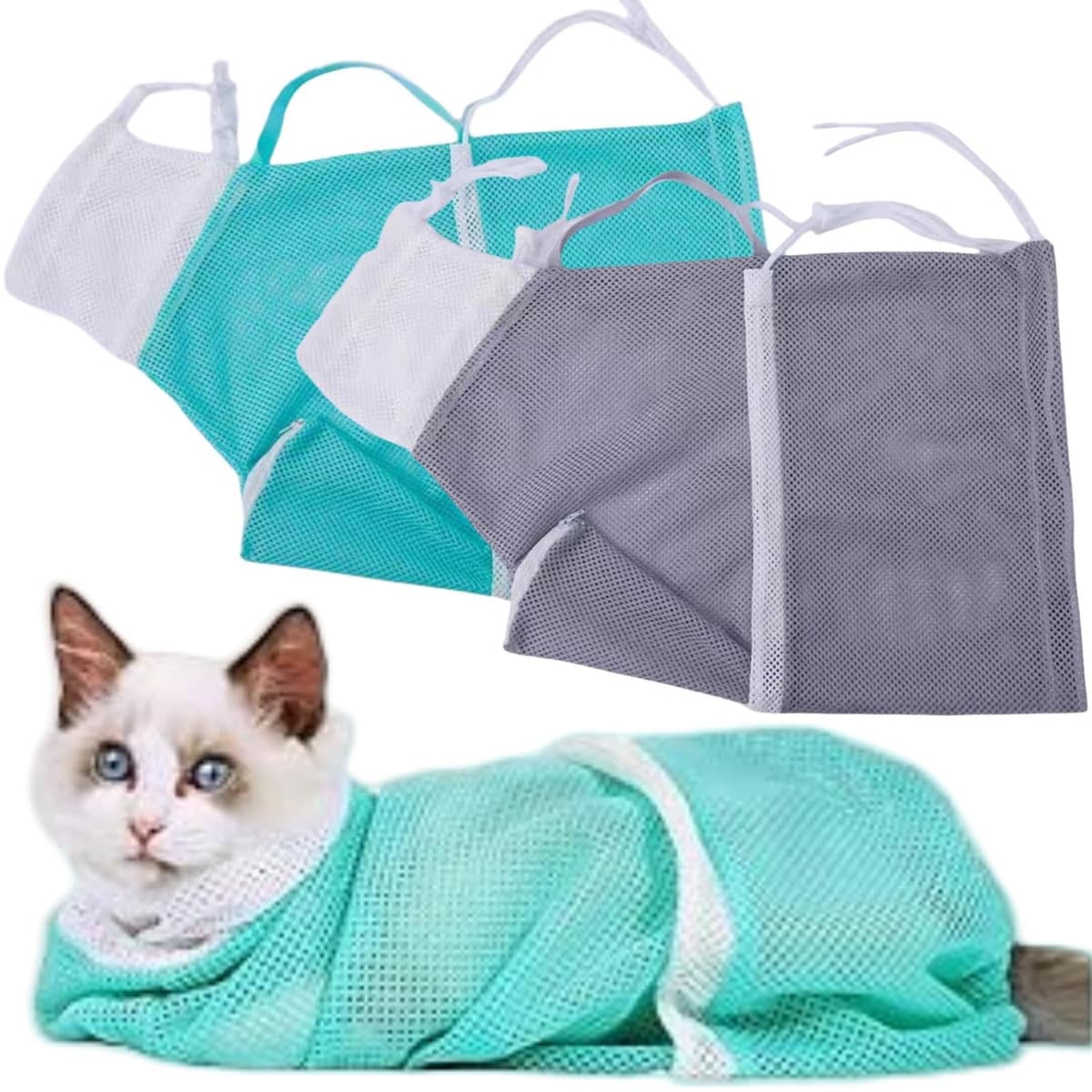 Katten Nagelverzorgingsset met 2 Stuks Waszakken — afbeelding 1