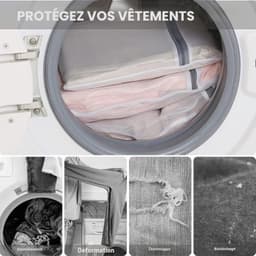 10 Stuks Waszakjes met Rits - Waszak - Laundry Bag - Waszakje Lingerie - Waszakjes Groot - Waszak Groot - Wasnet - Wasnetten - Waszakken met Rits - duurzame -slijtvaste waszakken– geschikt voor ondergoed, overhemden, jassen, bh's, sokken, knuffels — thumbnail 4