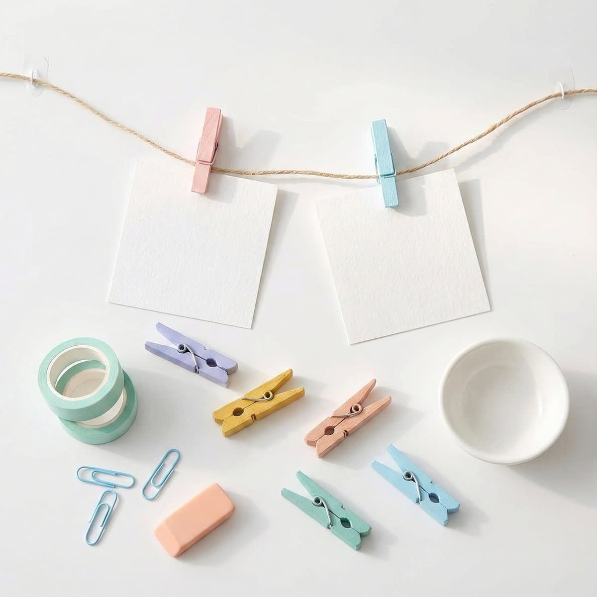 Mini Knijpers Pastel - 30 Houten Mini Knijpertjes — afbeelding 1