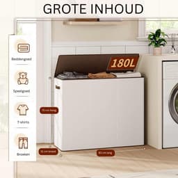 Thuys – Wasmand 3 Vakken – Wassorteerder – 180L — thumbnail 5