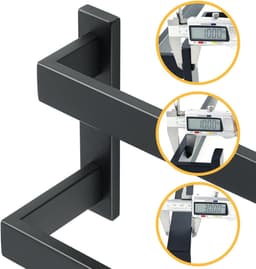 DailySupplies® Handdoekrek Radiator - Badkamer - Droogrek - Zwart — thumbnail 1
