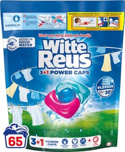 Witte Reus 3+1 Power Caps - Wascapsules - Witte Was - 65 Wasbeurten — thumbnail 1