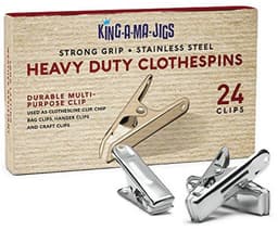 Set van 24 roestvrijstalen wasknijpers - Sterke grip en weerbestendig - Multifunctionele clips voor binnen en buiten — thumbnail 1