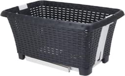Staande Wasmand met Uitschuifbare Poten - Zwarte Wasbox voor Wasgoed (60x40 cm) — thumbnail 4