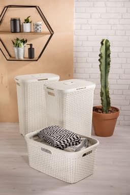 Curver Style Wasmand - 45L - 2 stuks - Wit — thumbnail 4