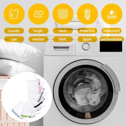 6 waszakken mesh waszak mini wasmachine ondergoed waszak waszak bescherming opvouwbare waszak reizen sandwich mesh waszak beha — thumbnail 3