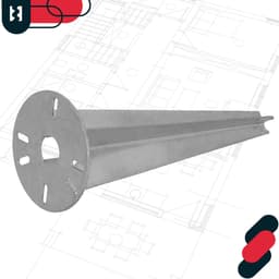 Kotarbau - Grondanker voor Tuinlampen - Rond 115 mm - Set van 2 Stuks - Verzinkt Staal — thumbnail 3