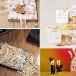 100 Mini Houten Wasknijpers 30mm - Decoratieve Klemmetjes voor Fotowand en Knutselen — thumbnail 3