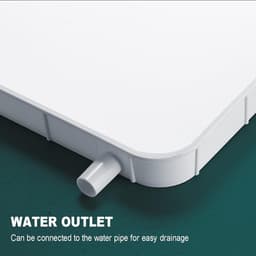 Universele Lekbak voor Airco Condensafvoer - Wateropvangbak met Slang voor Binnen- en Buitenunit — thumbnail 3