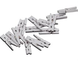 Haza Original Miniwasknijperset 20-delig 2,5 Cm Zilver