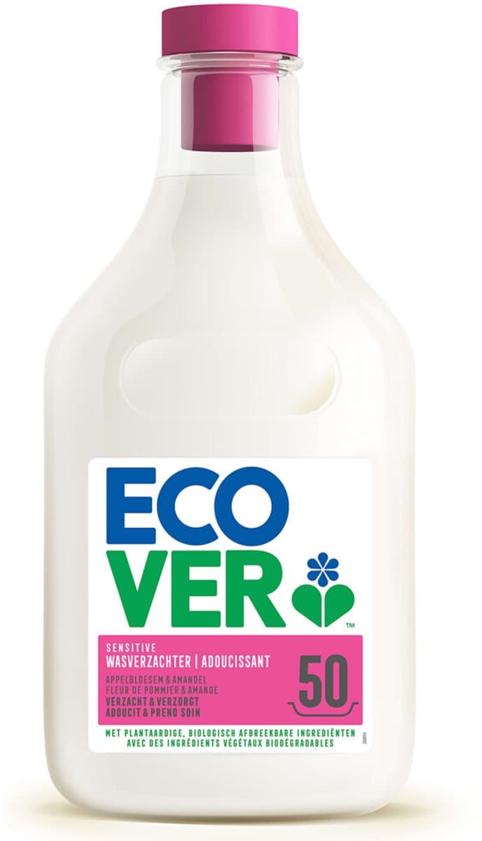 Ecover Wasverzachter Appelbloesem & Amandel 50 Wasbeurten - 1,5 liter — afbeelding 1