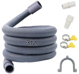 Afvoerslang Wasmachine en Droger 1/1.5/2/2.5/3/4/5 m - Verlenging voor Vaatwasser (3M) — thumbnail 1