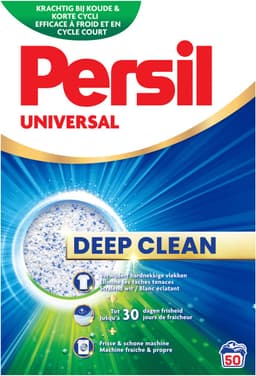 Persil Powder Universal - Waspoeder Wasmiddel - Alle Kleuren Was - Krachtige Vlekverwijdering - 50 Wasbeurten - Grootverpakking — thumbnail 1