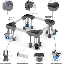 Wasmachine Verhoger - Ombouw - Kast - Grijs — thumbnail 4