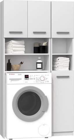 Wasmachine Ombouw Wit Met Extra Kast — thumbnail 1