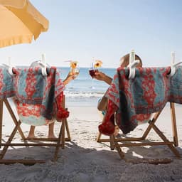 Allecto plus - Set van 8 strandhanddoekclips voor ligstoel en dekstoel - Antislip wasclips voor strand en zwembad - Gele zonnebankharingen — thumbnail 5