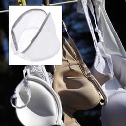 3 stuks - BH-waszak - BH-waszak - Opvouwbare waszak - BH-waszak met rits - Grote BH-waszak - BH-waszak - Ondergoedtas voor dames - Delicate kleding - Grijs — thumbnail 3