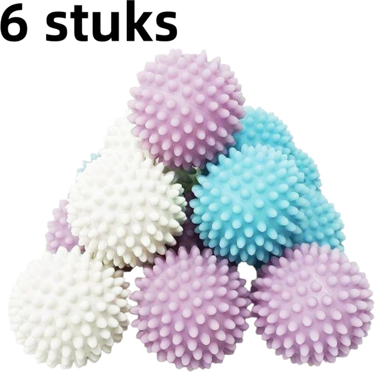 6-delige wasbal - Magic Laundry Ball Anti-klit en Anti-Knot - Gemengde kleur — afbeelding 1