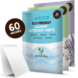 Proefpakket Wasstrips ECO 60 Wasbeurten in 3 Geuren Milieuvriendelijke Wasmiddeldoekjes Wasvellen Wasmiddel Voordeelverpakking incl. wasverzachter wasdoekje — thumbnail 1