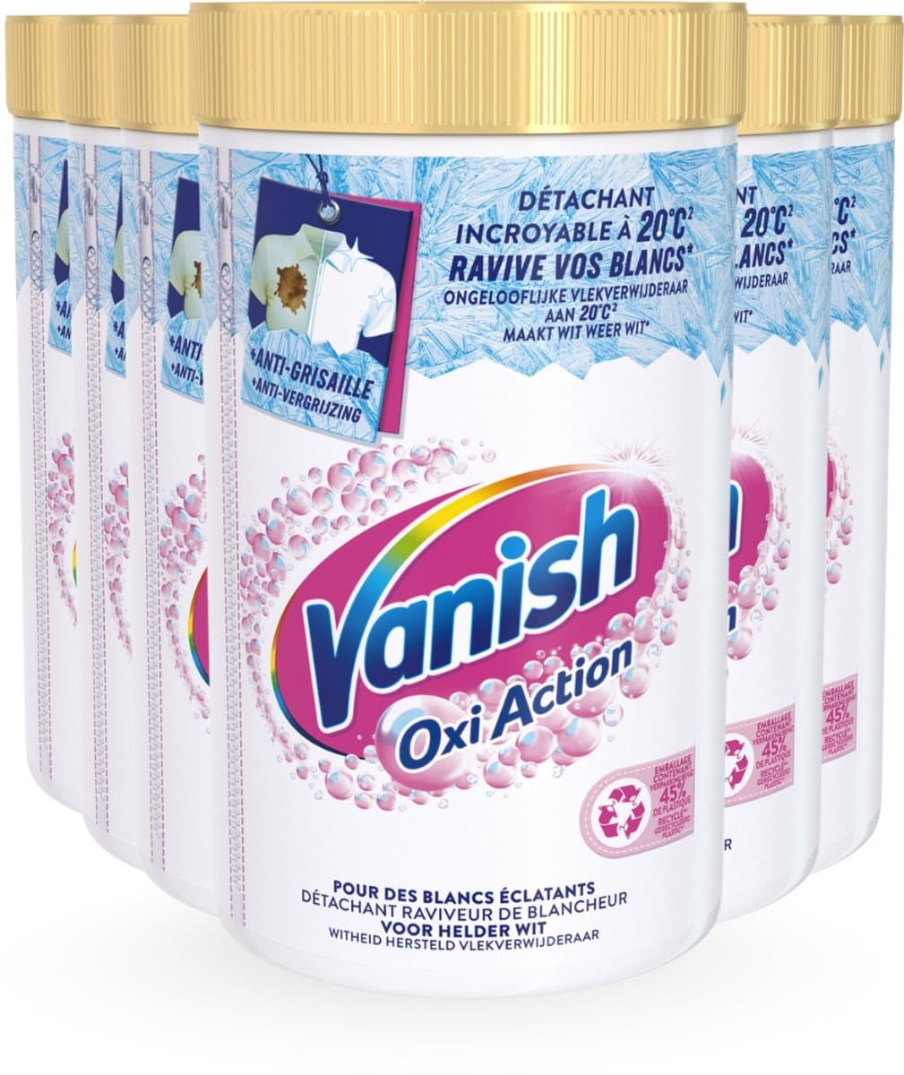 Vanish Oxi Action Whitening Booster Powder 1410g - 6 Stuks - Voordeelverpakking — afbeelding 1