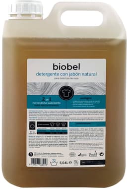 Biobel – Vloeibaar Wasmiddel – 5 L - 100% Natuurlijk – Biologisch afbreekbaar — thumbnail 3