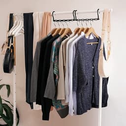 4 stuks - Multifunctionele kledingkastorganizer met 5 gaten - Compact en antislip droogrek voor kleding - Opvouwbaar en 360° draaibaar - Thuis en op reis - Ruimtebesparende 5-in-1 hanger - Draaibare magische hanger - Geschikt voor kledingkasten — thumbnail 5