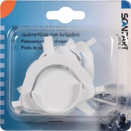 Scanpart opplakbare drogervoeten - Verhinderen verschuiven van de droger - Geschikt voor AEG Beko Bosch LG Miele Samsung Siemens Whirlpool - Universeel - 4 stuks — thumbnail 1