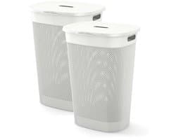 Curver Filo Wasmand met deksel 55L - 2 stuks - Wit
