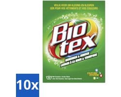 10 x Biotex Handwas & Inweek Poeder 720 gr - Handwas - Inweek Waspoeder - Biologisch Wasmiddel - Enzymen - Veilig Voor Stof