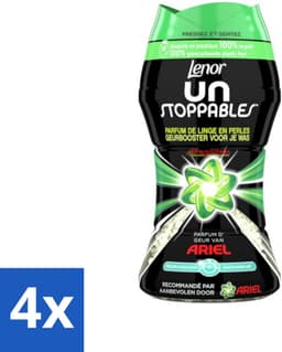 4 x Lenor Unstoppables - Geurbooster - Parfum van Ariel - 11 Wasbeurten - Wasverzachter - Geur - Geurboost - Langdurige Geur - Ariel — thumbnail 1