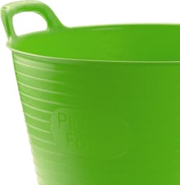 Plasticforte Flexibele emmer/kuip - 2x stuks - groen - 42 liter - ECO kunststof - rond - 38 x 45 cm — thumbnail 3