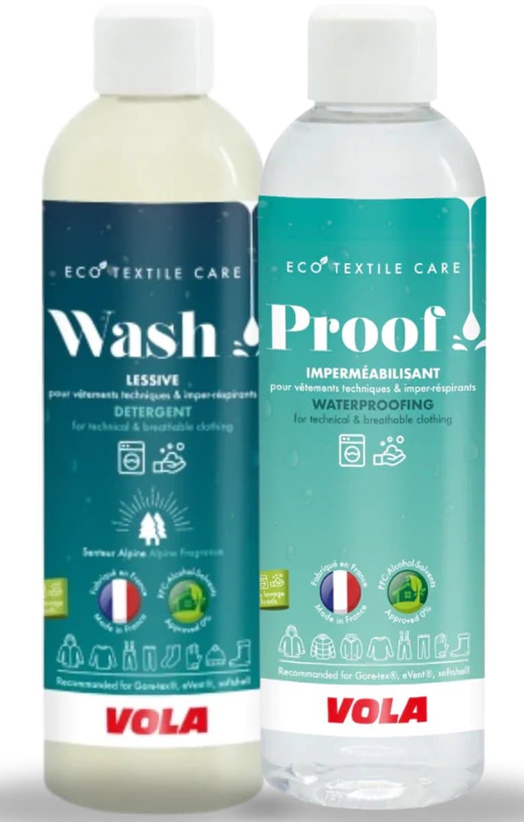 Vola Wash & Proof - wasmiddel & waterafstotend - technische kleding - waterdicht - skikleding wassen — afbeelding 1