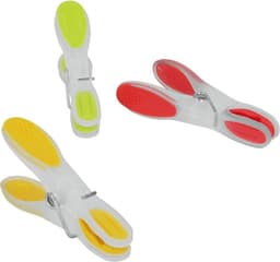 Metaltex - Soft Touch Wasknijpers - Kunststof - Lime/Geel/Rood — thumbnail 1