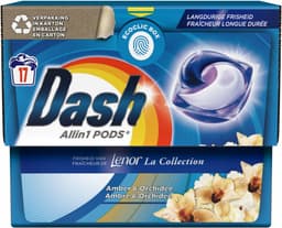 Dash All in 1 Pods Lenor Amber & Orchidee - 17 Wasbeurten — thumbnail 1